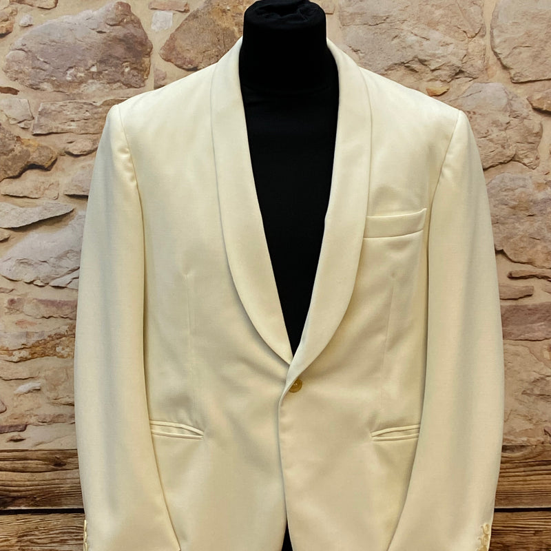 Vintage Dinner Jackett Gr.25 in hellen creme