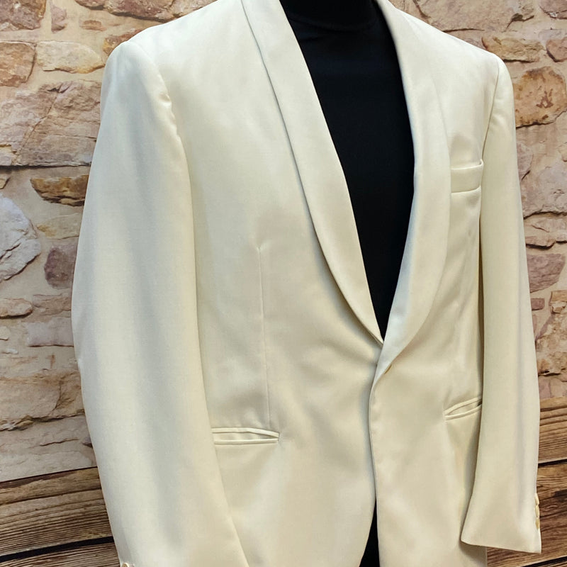 Vintage Dinner Jackett Gr.25 in hellen creme