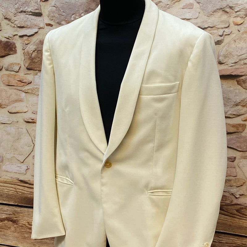 Vintage Dinner Jackett Gr.25 in hellen creme
