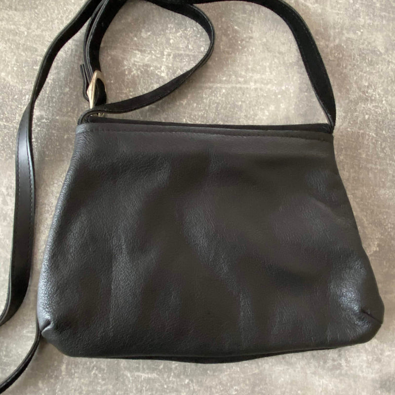 Vintage Trachten-Handtasche Schwarz mit Edelweiß