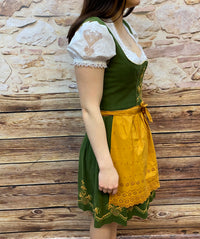 Balkonett Dirndl Trachtenkleid Vintage Stickerei Gr.36