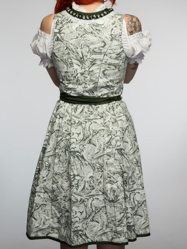 Exklusives Moser Dirndl in Grün und Weiß – Gr. 38