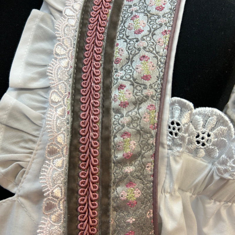 Zauberhaftes Stoiber Dirndl in Rosa und Grau – EU Größe 38