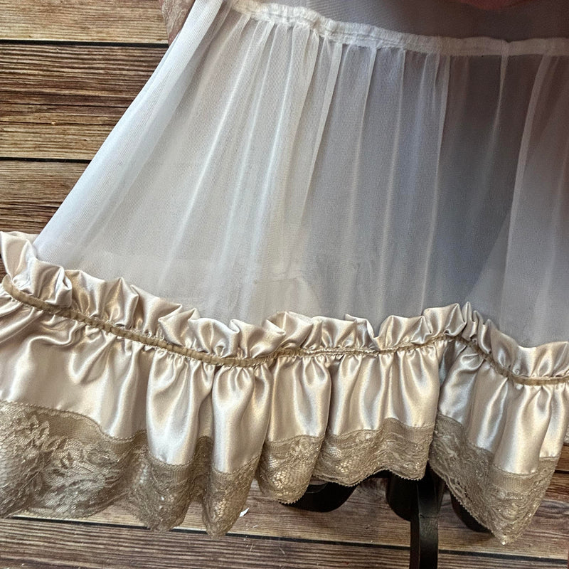 Elegantes Tramontana Dirndl in Beige und Rosa – EU Größe 40