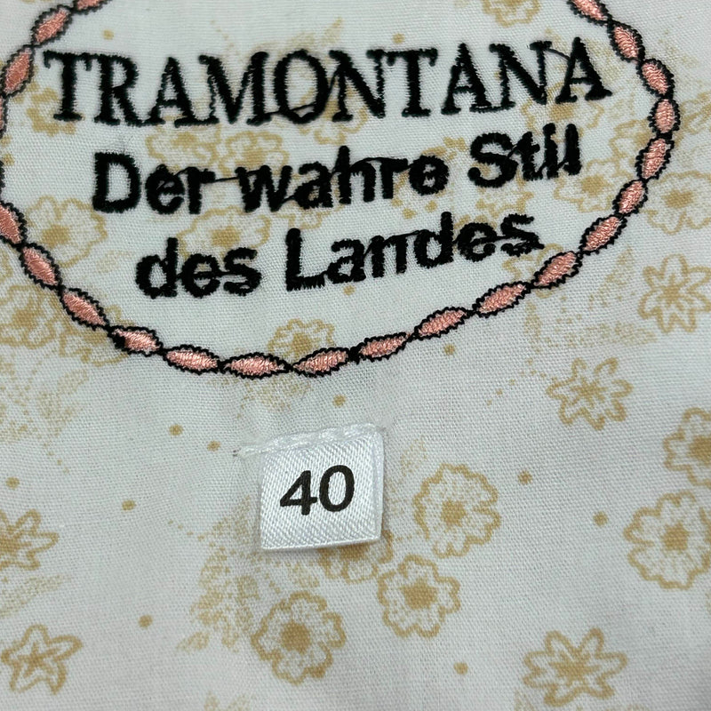 Elegantes Tramontana Dirndl in Beige und Rosa – EU Größe 40