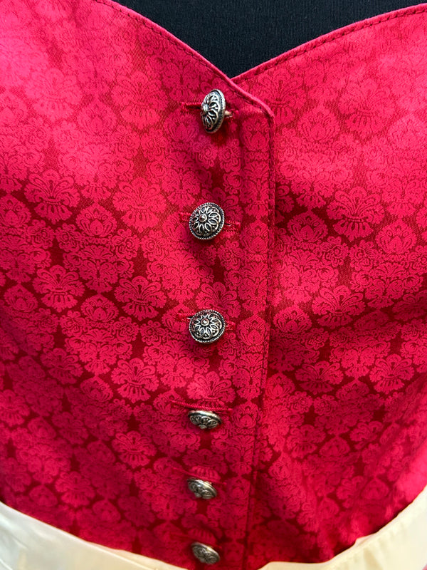 Bezauberndes Moser Dirndl in Rot und Creme – EU Größe 40