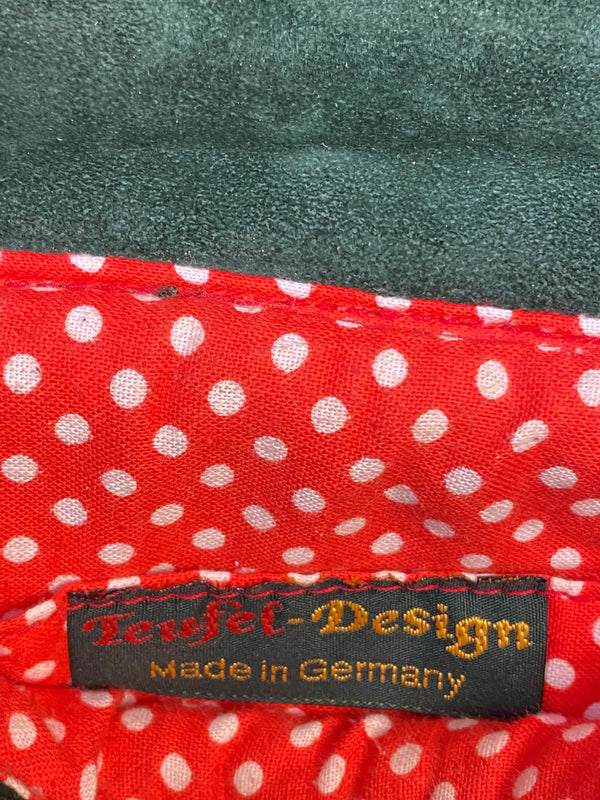 Vintage Dirndltasche Trachten Handtasche dunkelgrün