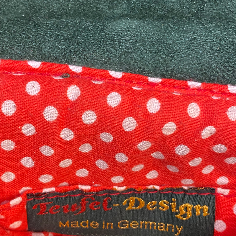 Vintage Dirndltasche Trachten Handtasche dunkelgrün