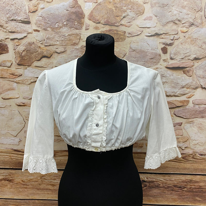 Dirndlbluse Secondhand offwhite Gr.46