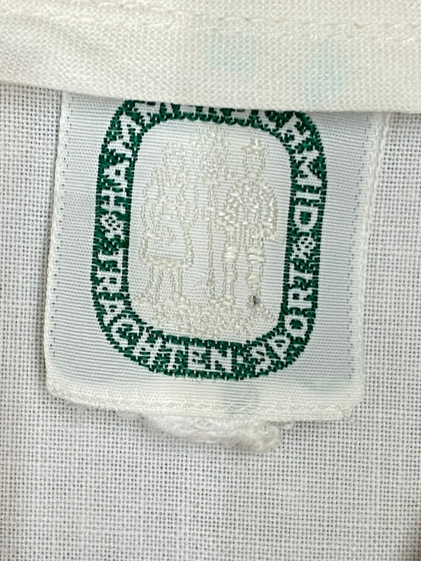 Weiße Dirndlbluse Vintage Gr.46