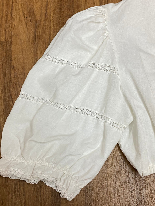 Dirndlbluse Vintage Gr.40, weiß