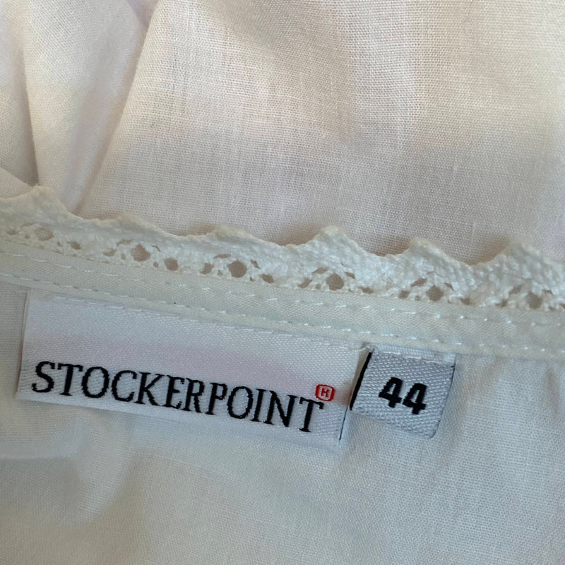 Dirndlbluse von Stockerpoint in Weiß – Gr. 44, neuwertig