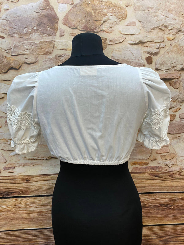 Vintage Dirndlbluse Landhaus C&A Naturally – Gr. 34