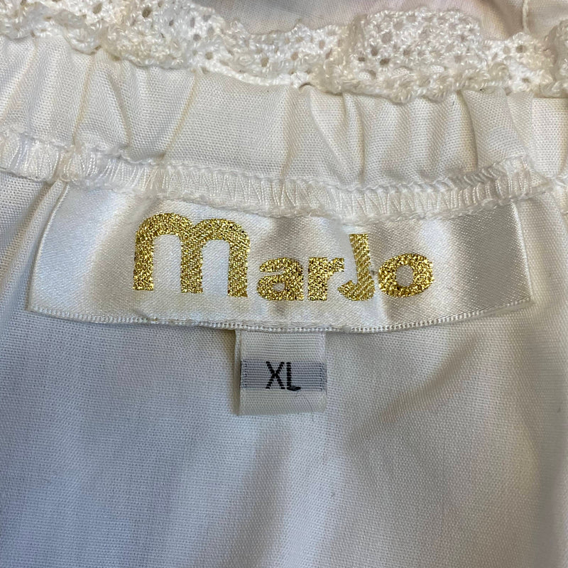 Vintage Dirndlbluse MarJo – Carmenstil, XL (entspricht Gr. 48)