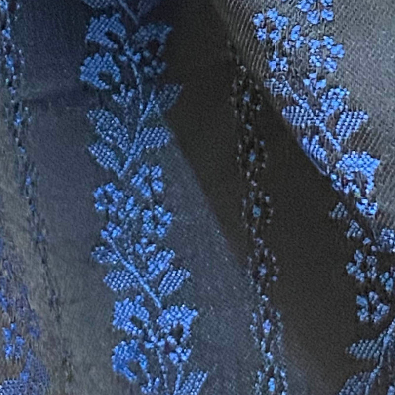 Lange Dirndlschürze 86 cm, blau/schwarz