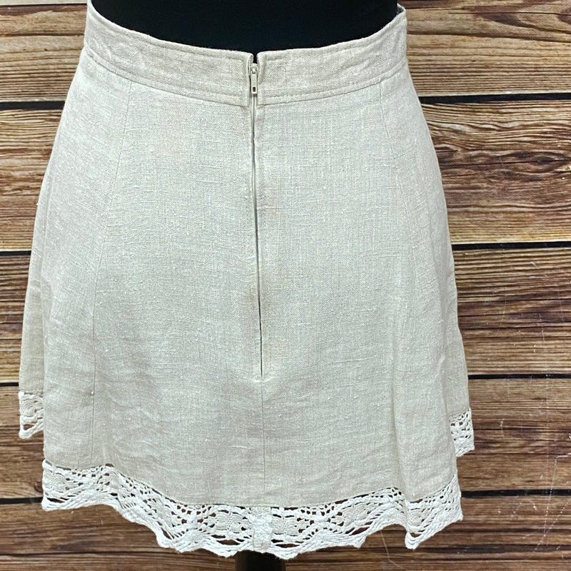 Damen Trachtenrock von Country Line – Beige/Schwarz, Größe 36