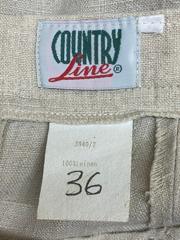 Damen Trachtenrock von Country Line – Beige/Schwarz, Größe 36