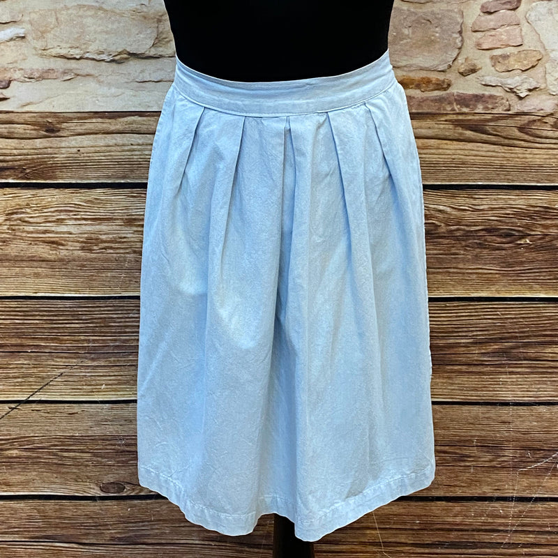 Dirndl-Schürze aus  Baumwolle hellblau, 52 cm