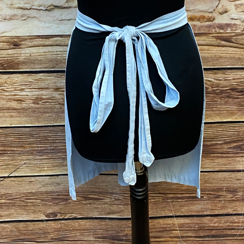 Kurze Dirndl-Schürze aus  Baumwolle hellblau, 52 cm