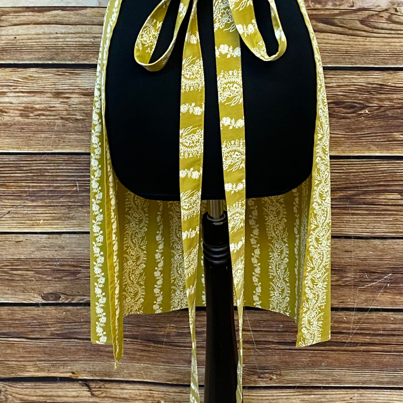 Mittellange Schürze für Drindl Baumwolle, 65 cm