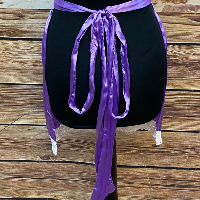 Kurze Dirndl-Schürze in Lila Gr.34