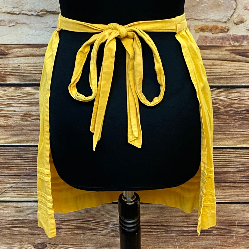 Dirndlschürze Kurz Vintage gelb 49 cm