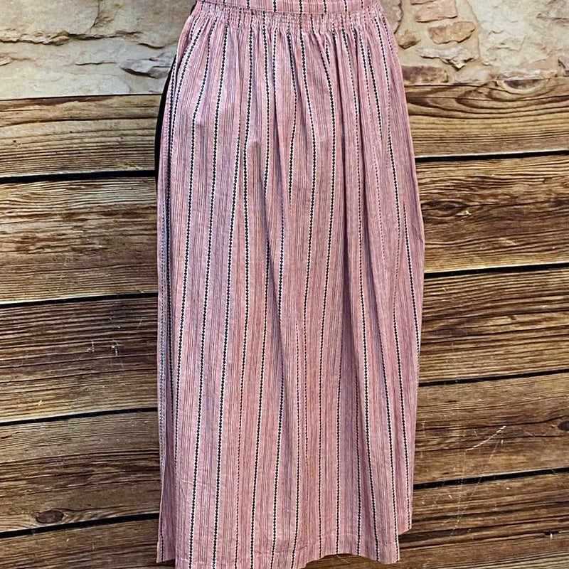 Vintage Dirndlschürze rosa gestreift – Trachten Schürze Damen, Ansicht 3