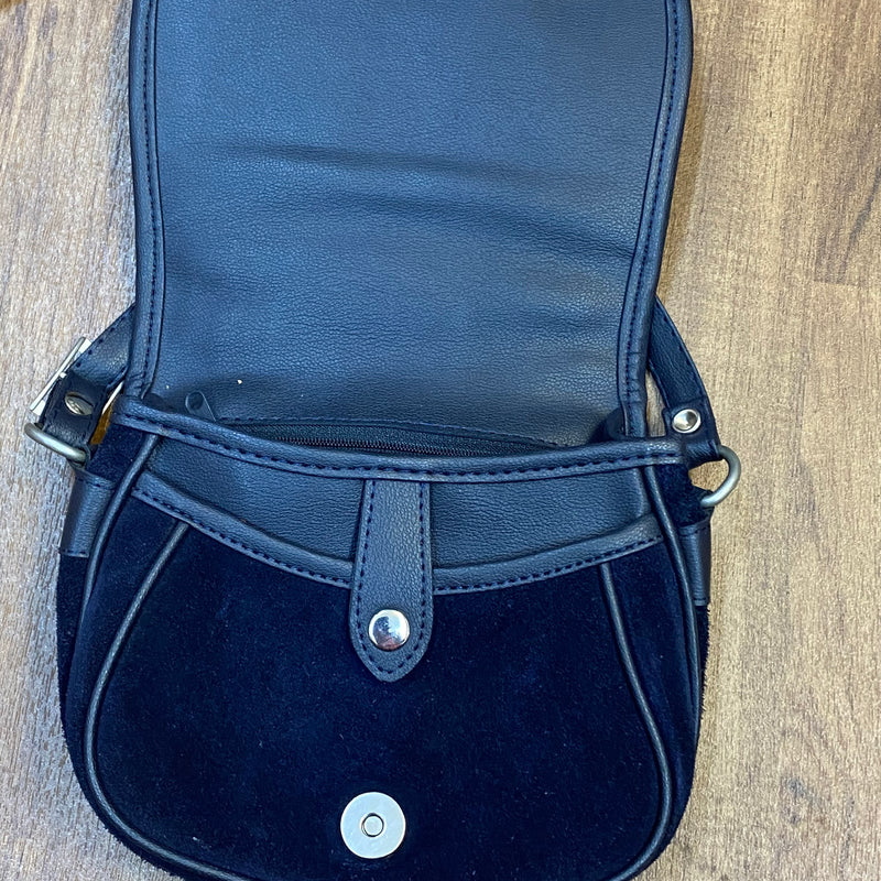 Wildledertasche Trachtentasche Dirndl dunkelblau