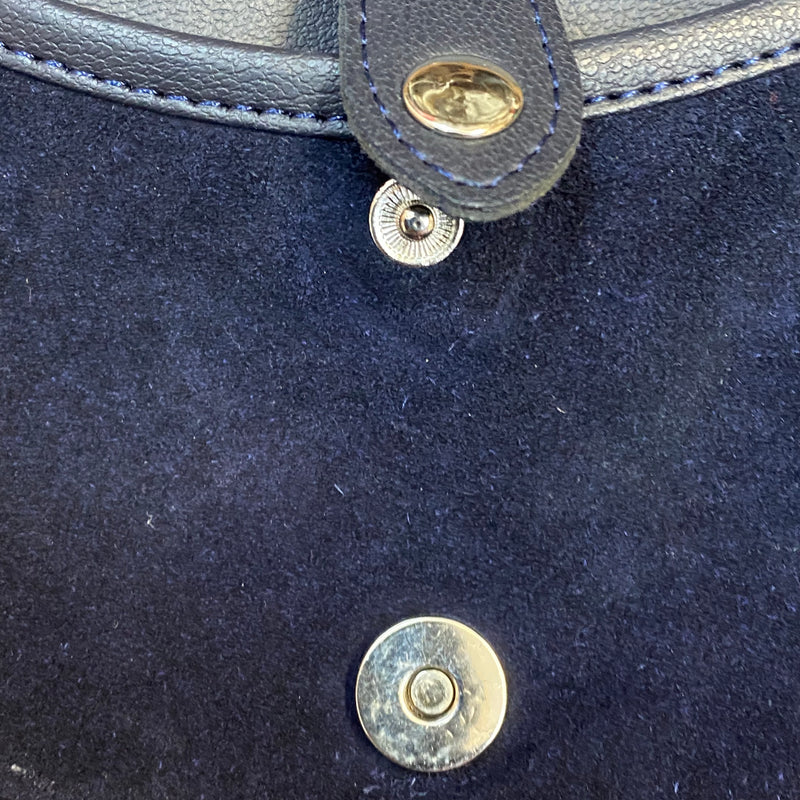 Wildledertasche Trachtentasche Dirndl dunkelblau
