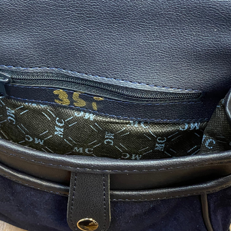 Wildledertasche Trachtentasche Dirndl dunkelblau