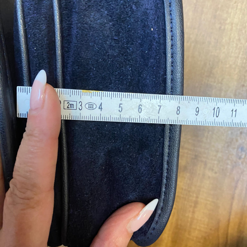 Wildledertasche Trachtentasche Dirndl dunkelblau