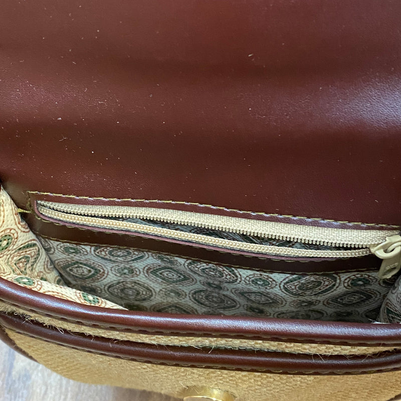 Kleine Dirndl-Handtasche in Natur Vintage