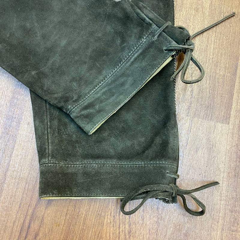 Trachten-Lederhose für Herren, Größe 90, in Braun