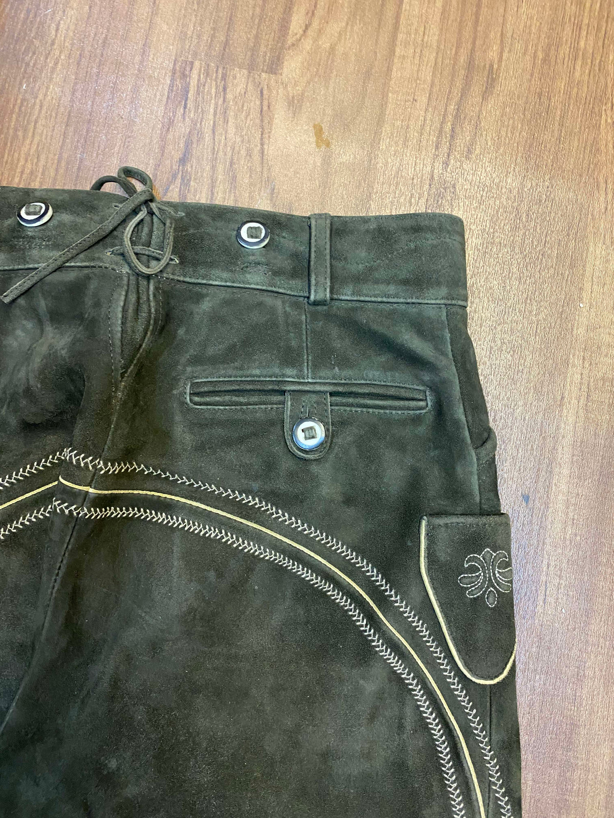 Trachten-Lederhose für Herren, Größe 90, in Braun