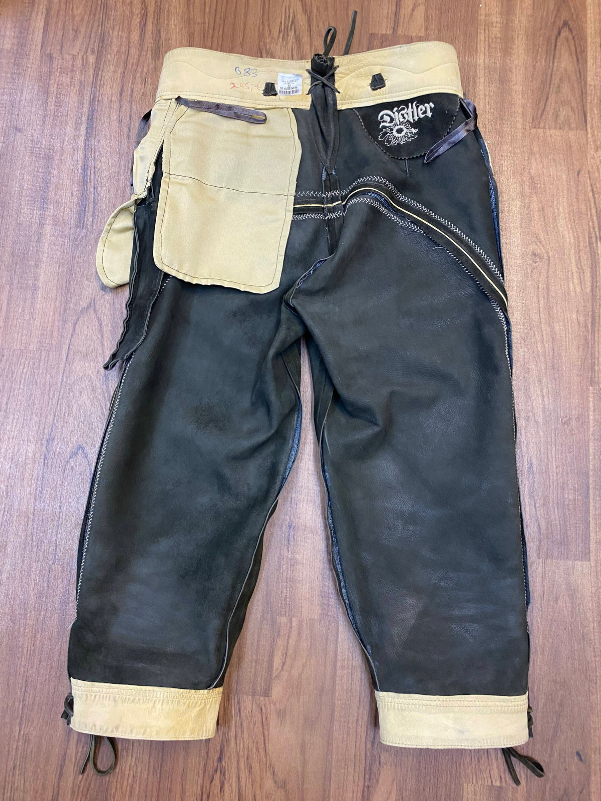 Trachten-Lederhose für Herren, Größe 90, in Braun