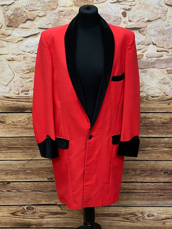 Teddy Boy Drape Jacke, Rockabilly 50er Jahre Stil, Long Jacket Gr.M