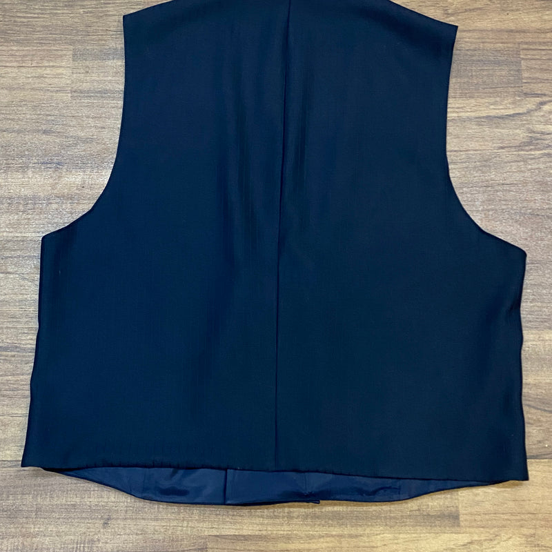 Dunkelblaue Smokingweste Vintage Gr.56