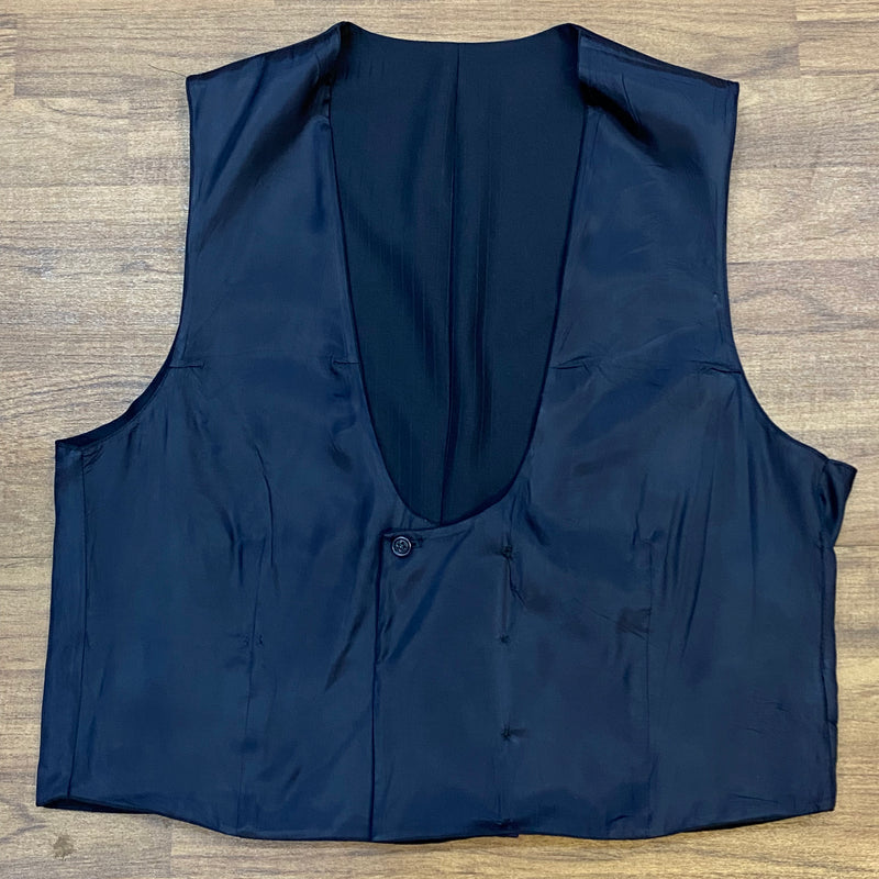 Dunkelblaue Smokingweste Vintage Gr.56