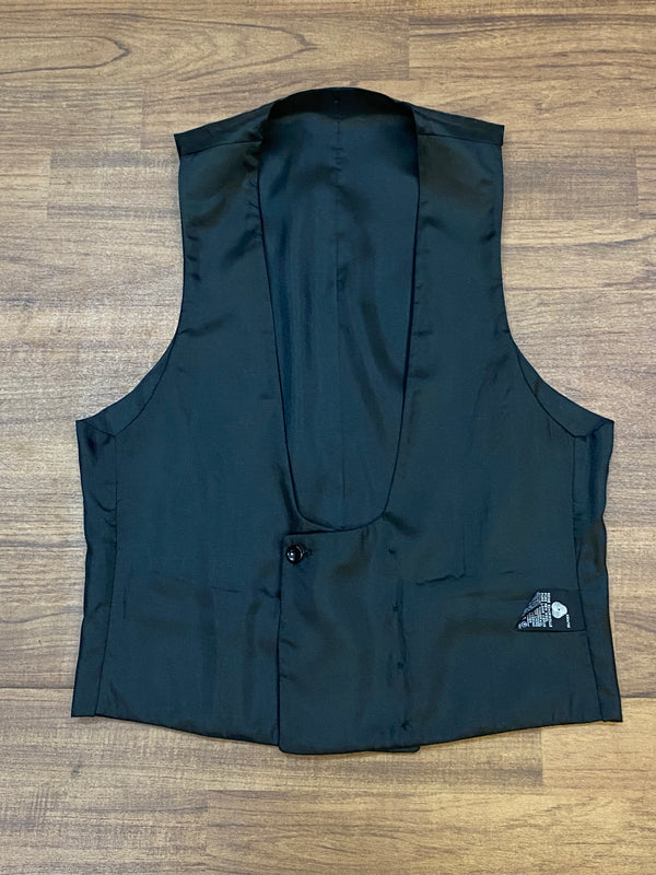 Schwarze Smokingweste Vintage Herren Gr.48