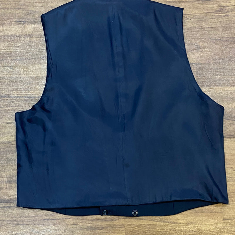 Dunkelblaue Smokingweste Vintage Gr.56