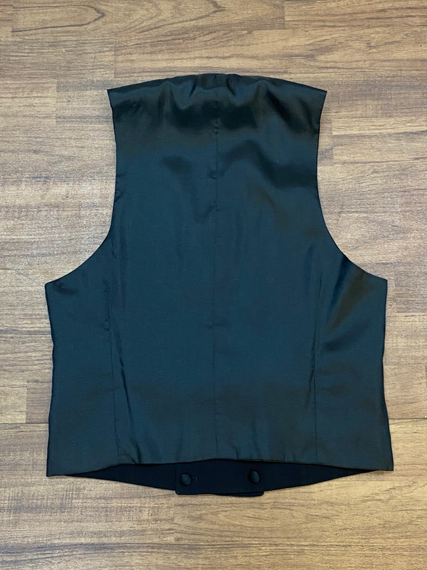Schwarze Smokingweste Vintage Herren Gr.48