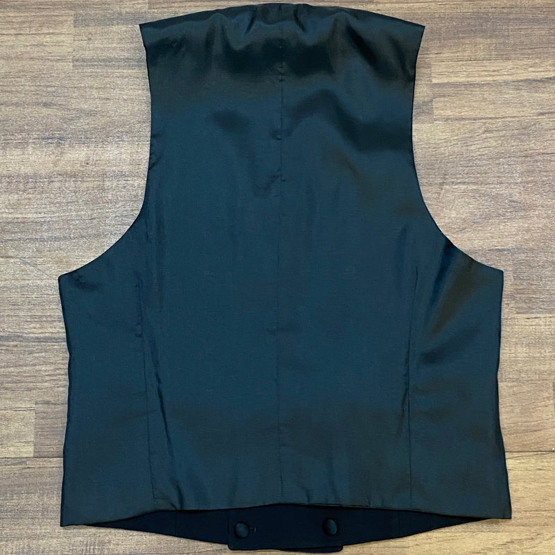 Schwarze Smokingweste Vintage Herren Gr.48