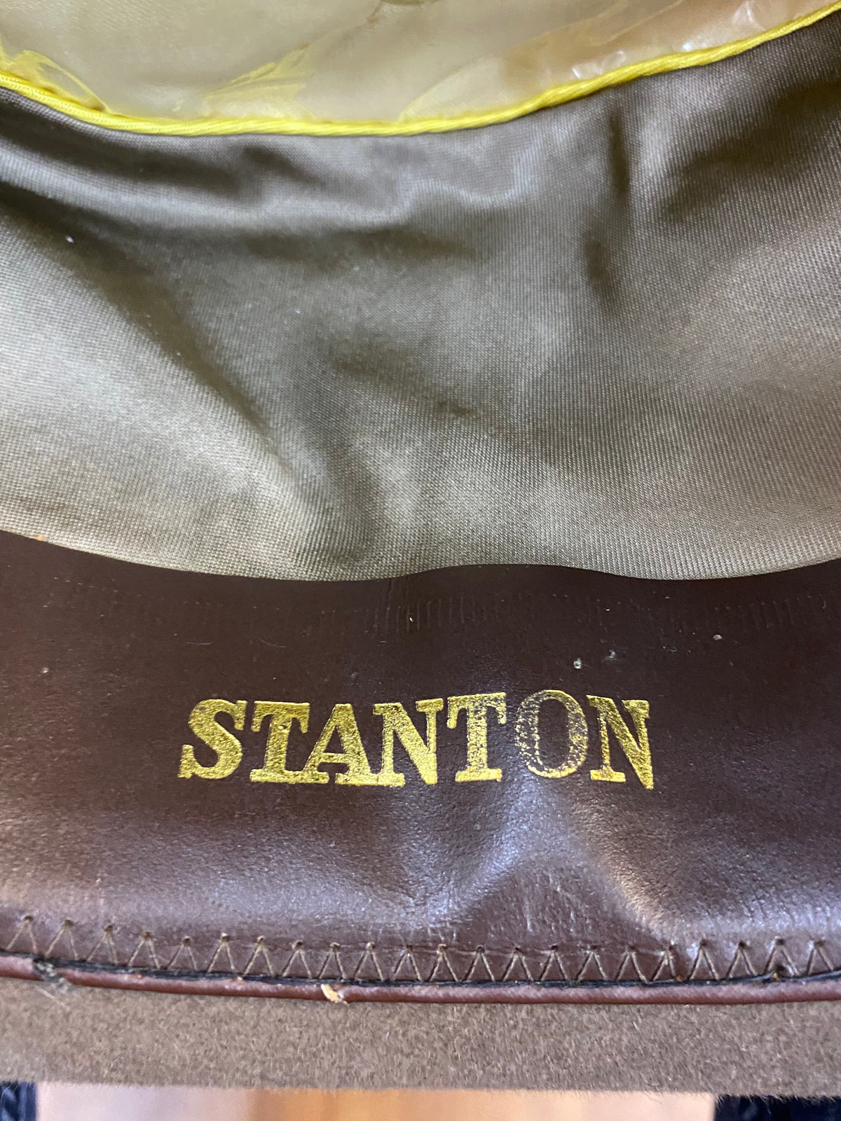 Fedora Vintage Herren Hut Stanton Gr.58 olivegrün