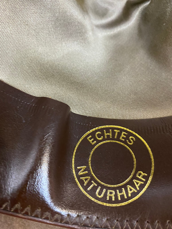 Fedora Vintage Herren Hut Stanton Gr.56 olivegrün