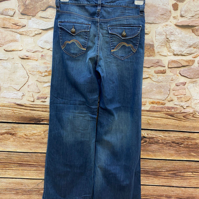 Jeanshose Weites Bein  Flared Gr.38 Secondhand Rosner