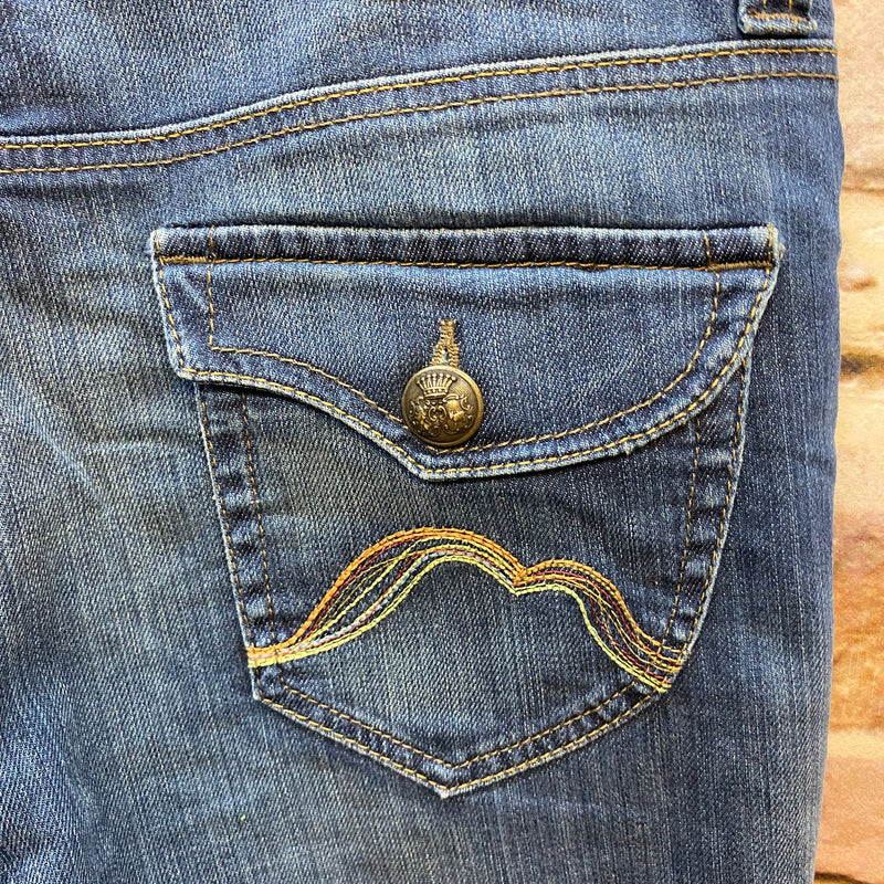 Jeanshose Weites Bein  Flared Gr.38 Secondhand Rosner