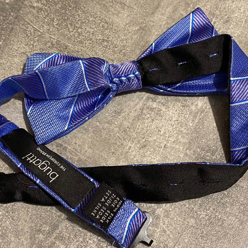 Bugatti Seidenfliege Blau – Elegant & Neu OVP