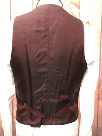 Gilet tailcoat antique bordaux, gilet pour tailcoat, redingote taille 48 