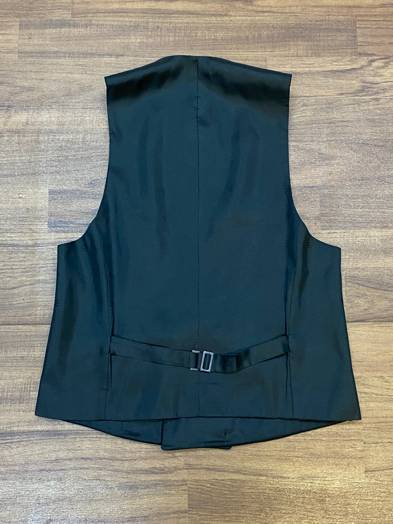 Gilet de smoking homme noir gilet vintage taille 46