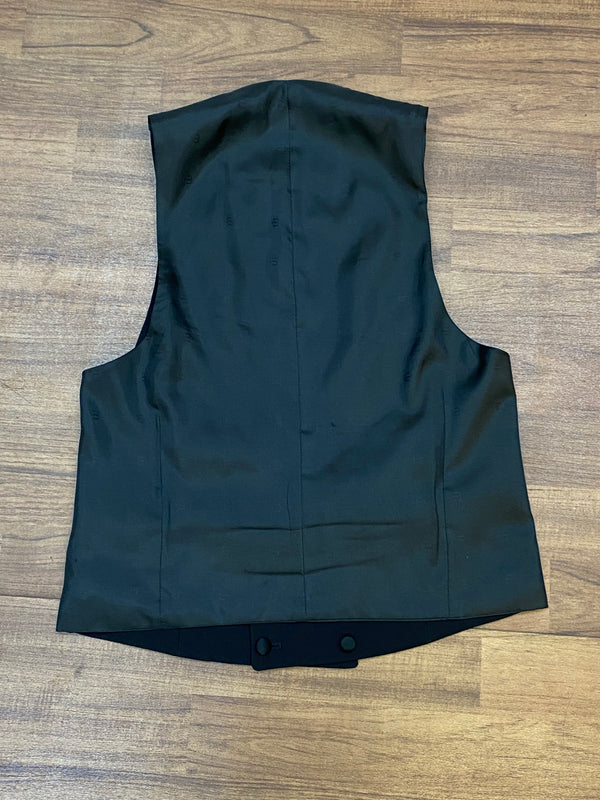 Herren Smokingweste schwarz Vintage Weste Gr.46